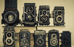 Модели старых фотоаппаратов