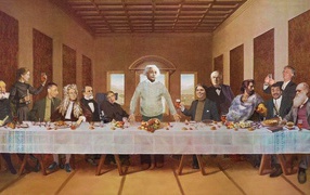 Ученые физики на Тайной вечере