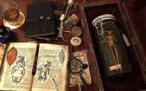 Набор ученого 18 века