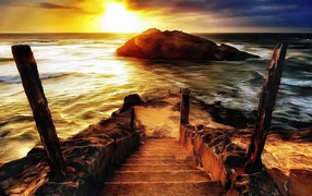 Картина Лестница к морю