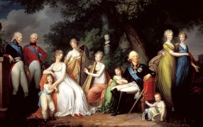 Император Всероссийский Павел I с семьёй