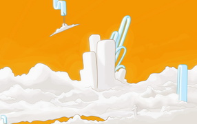 Желто белый рисунок