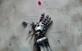 Разбитая рука робота