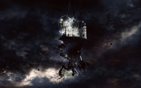 Замок вырван с корнем