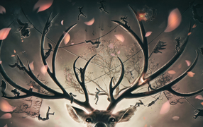 Феи играют на рогах оленя