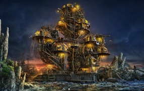 Фантастический дом из обломков кораблей