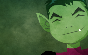 Зеленый персонаж комикса Юные Титаны