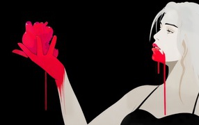 Сердце в руке вампирши