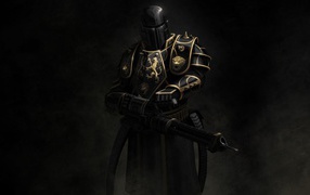 Рыцарь в доспехах киберпанк