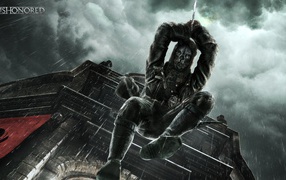 Человек в маске с ножом