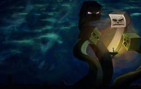 Чудовище с квадратными головами