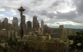 Поросшие зеленью руины Сиэтла