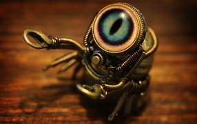 Робот паук в стиле стимпанк