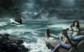 Сирены на скалах