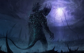 Хвостатый двуголовый монстр