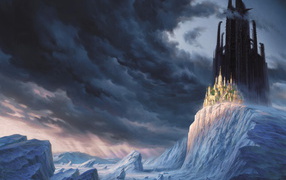 Фантастический город на белой горе