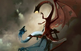 Two winged dragon