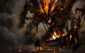 Неравная схватка с порождением демонов