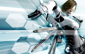 Девушка киборг и соты