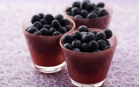 Blueberries in cups