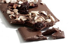 Chocolate with nuts and dried fruits
