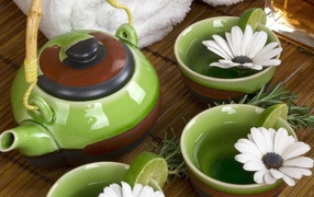 Зеленый чай с жасмином и лаймом
