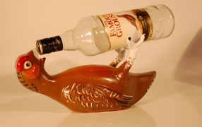 Подставка для алкоголя в форме попугая