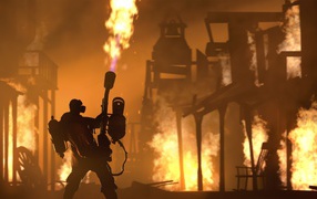 Человек с огнеметом в игре Team Fortress 2
