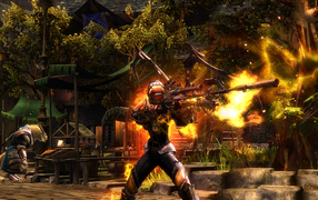 Солдат с винтовкой в игре Guild Wars 2