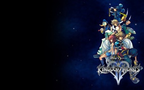 Фон с героями игры Kingdom Hearts