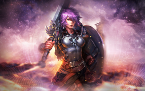 Беллона с мечом в игре Smite