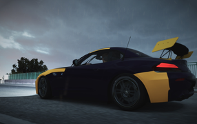 Черно оранжевый БМВ в игре Forza Horizon 2
