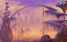 Мост, фон игры Bejeweled 3