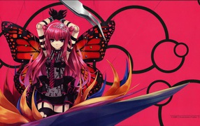 Девушка бабочка из музыкальной игры Beatmania