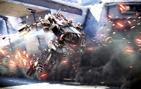 Бой в игре Hawken