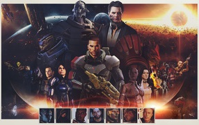 Коммандор Шеппард из игры Mass Effect
