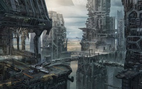 Постройки космопорта в игре Star Citizen