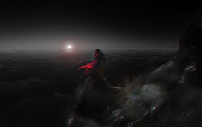 Дракула смотрит на Луну в игре Castlevania Lords of Shadow
