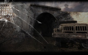 Вход в заброшенную военную базу