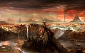 Огненный мир игры God of War