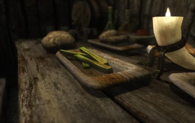 Еда на столе в игре