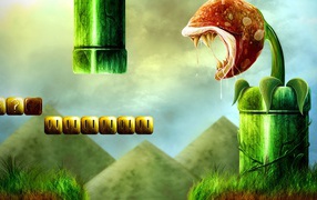 Игра Super Mario Bros на Нинтендо