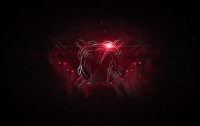 Игра от Riot Games, красный знак