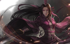 Девушка воин из игры Dynasty Warriors