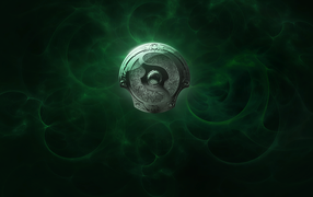 Зеленый щит на экране загрузки игры Dota 2
