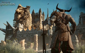 Рогатый персонаж игры Dragon Age Inquisition