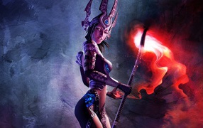 Маг с факелом, игра Sacred 2