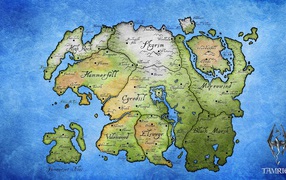 Карта Тамриэль в игре Elder Scrolls