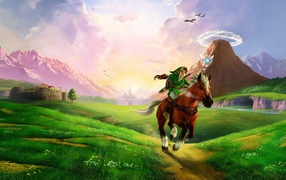 Всадник на коне из игры The Legend of Zelda