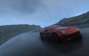 Красный Феррари в игре Driveclub